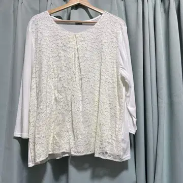 레이스 디자인 긴팔 상의