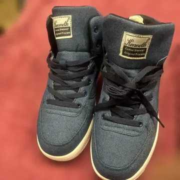 케네스 네이비 데님 캐주얼 스니커즈