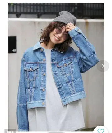 리메이크 데님 G자켓 Ungrid 데님 자켓 숏 기장