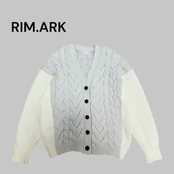 현행 선착순 림아크 가디건 케이블 니트 도킹