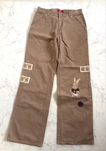 PINK HOUSE 토끼 자수 팬츠