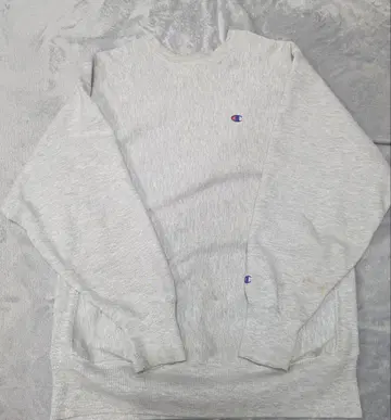Champion 눈 있음 USA 그레이 90s 리버스 위브 자수 택