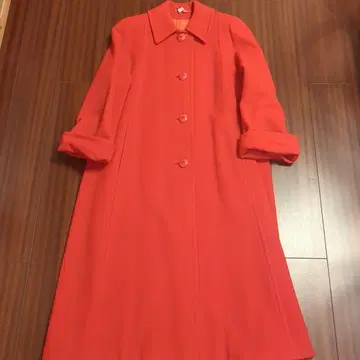 런던 구매 Aquarium of London 빨간색 롱 코트