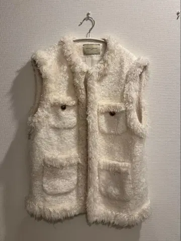 UNITED ARROWS 샤기 트위드 베스트