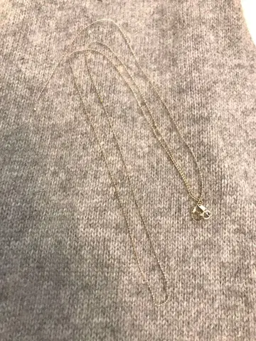 agete K10 미러볼 체인 골드 80cm