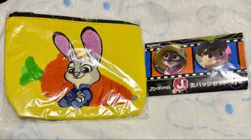 주토피아 해피 복권 주디 캔뱃지 파우치