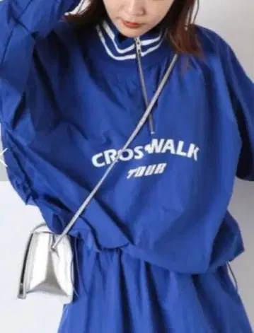 택 포함 새상품! 에카 소포 나일론 하프 지퍼 풀오버