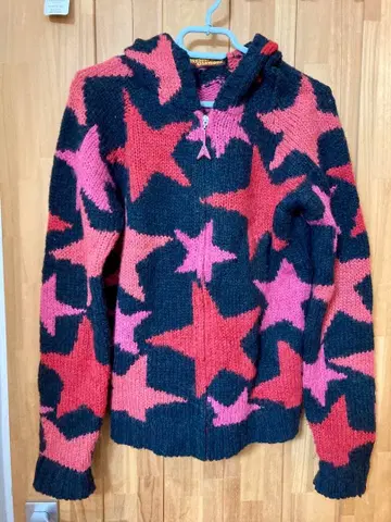 Hysteric Glamour 별 패턴 후드티