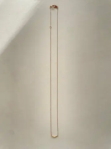 ete K10YG 레이어 크레센트 문 목걸이