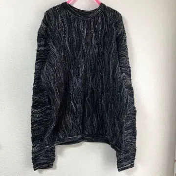 COOGI BASICS XL 블랙 니트 스웨터