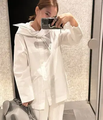 yori 세일러 리본 셔츠 36 정품