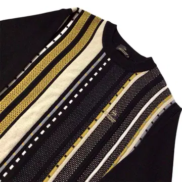 던롭 3D 니트 스웨터 블랙 M 빈티지