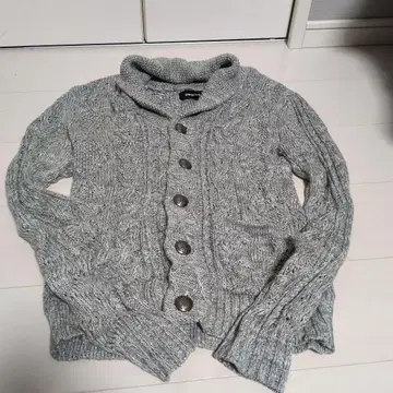 JACKROSE 그레이 케이블 니트 스웨터