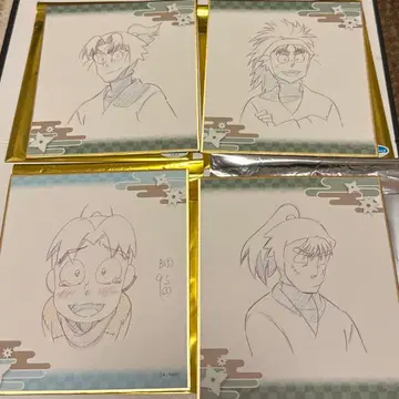 닌타마 란타로 원화 미니 색지 아르바이트조