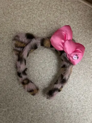 키티 레오파드 무늬 머리띠