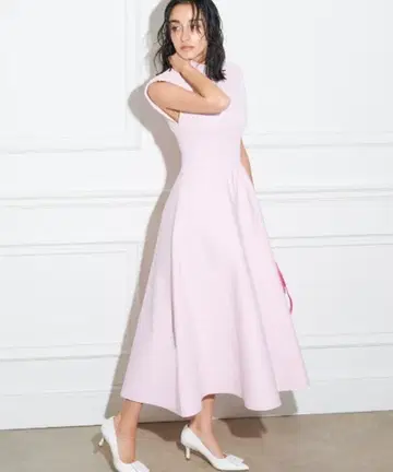 [새상품급] 코르셋 디자인 니트 원피스 라이트 핑크 38 셀포드