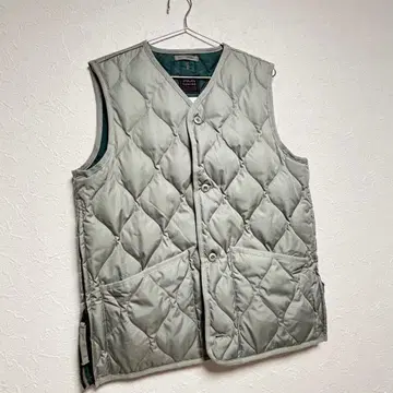 TAION 밀리터리 V넥 버튼 다운 베스트