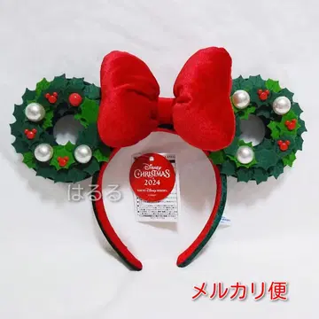 디즈니 크리스마스 2024 머리띠 크리스마스 리스 리본