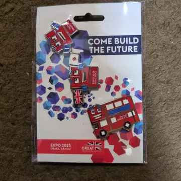 오사카 만박 한정판 영국 핀 배지 세트