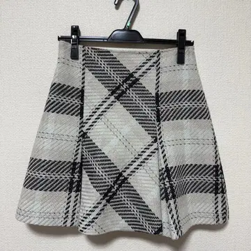 snidel 로빙 체크 미니 스커트