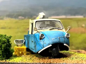 1/32 마쓰다 R360 디오라마 완성품 케이스 포함