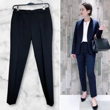 새상품급 PLST 브러쉬드 백 스틱 팬츠 M 사이즈 블랙 띠어리