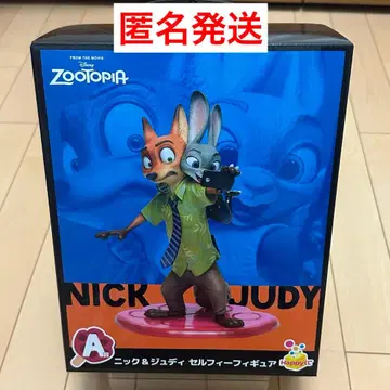 주토피아 닉 주디 셀피 피규어 Happy 복권 A상 새상품