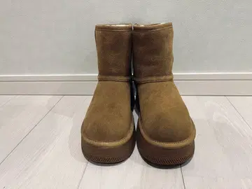 브라운 스웨이드 부츠 FASHION NUXIE