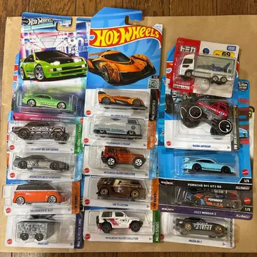 미니카 15대 세트 핫휠 14대, 토미카 1대 미개봉 새상품