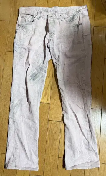 토네이도 마트 LL 사이즈 데님 팬츠 핑크 TPT-3218