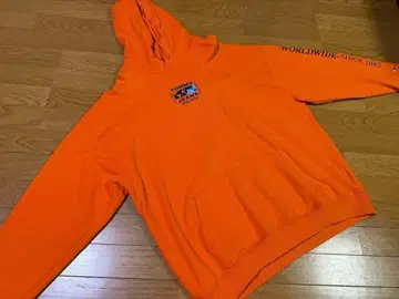 타미 진스 오렌지 후드 부착 후드티