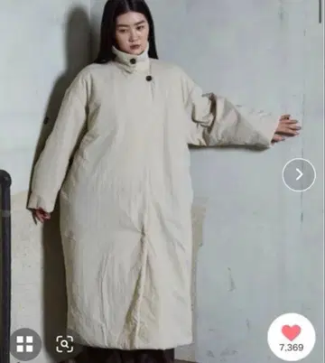 NOMINE 3WAY 컬러 충전솜 롱 코트 화이트