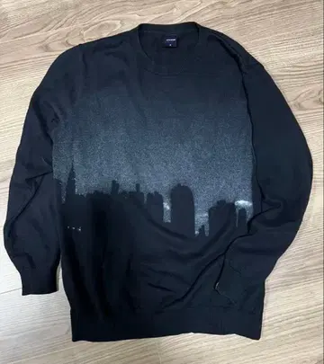 APPLEBUM 트레이닝복 실루엣 프린트 블랙