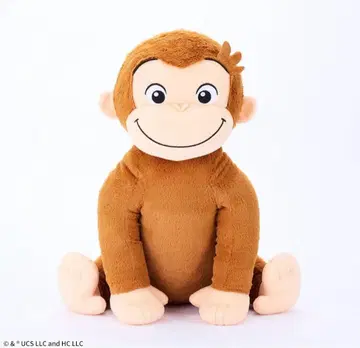 호기심 많은 조지 앉은 슈퍼 라지 봉제 인형