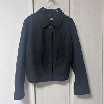 ZARA 코트 숏 그레이 L 사이즈