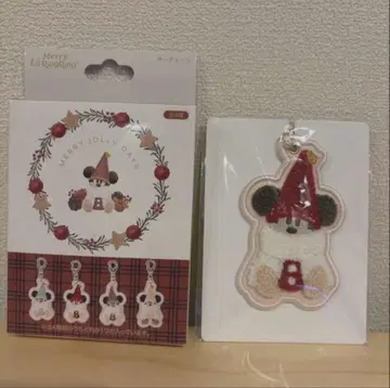 디즈니 크리스마스 2025 릴린린 키체인 빨간색 미키