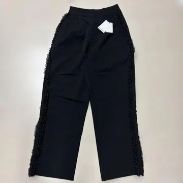 moment+ 블랙 프릴 사이드 와이드 팬츠 택 포함 새상품