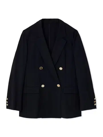 FRAY I.D 네이비 더블 브레스트 자켓