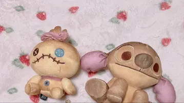 nui빵 봉제 인형 2개 세트 스티치 스크램프