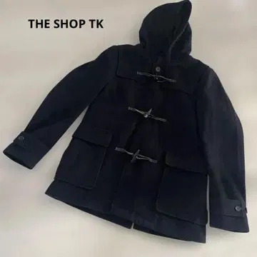 THE SHOP TK 더플 코트 네이비 L 후드 부착