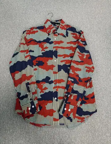 굿이너프 GOOD ENOUGH 셔츠 카모플라주 스트라이프 카모플라쥬