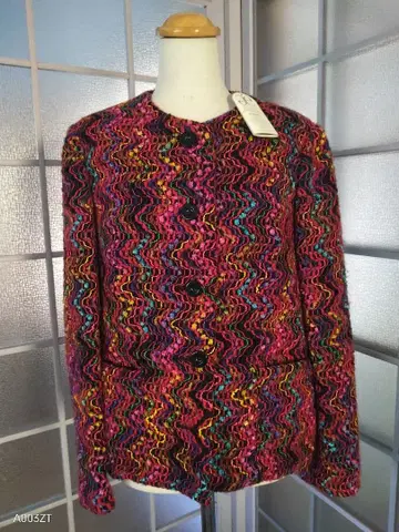 택 포함 ELEGANCE 엘레강스 믹스 트위드 자켓 독일제