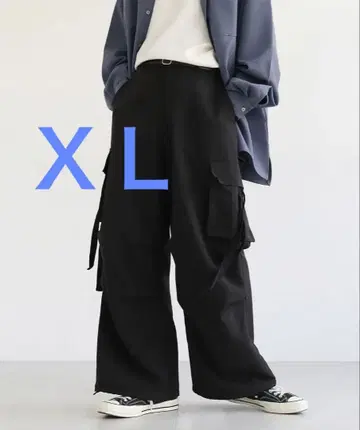 [ LILL ] 카고 팬츠 XL 블랙