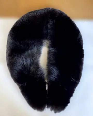 퍼 블랙 스톨 일본 의류 옷깃 목도리