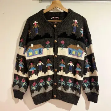 INCATEX 인카테 알파카 100% 니트 가디건 페루제