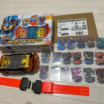 DX 카즈키 드라이버 오렌지/파랑/블랙 부속 카드 15장