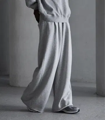 CALLNE 스웨트 팬츠 라이트 그레이 L 사이즈