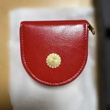 황궁 한정판 코인 케이스 말발굽 모양 빨간색