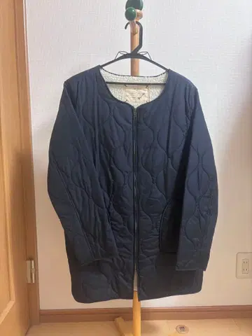 네이비 퀼팅 자켓