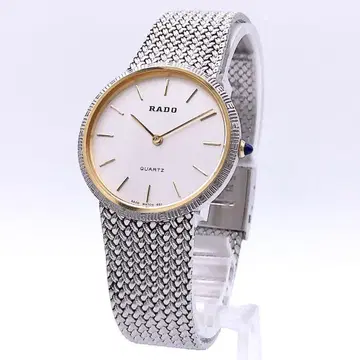 RADO 여성용 손목시계 121-9576-4 쿼츠 골드&실버